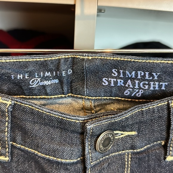 The Limited Simply Straight 678 leg jeans size 0S - Picture 2 of 4